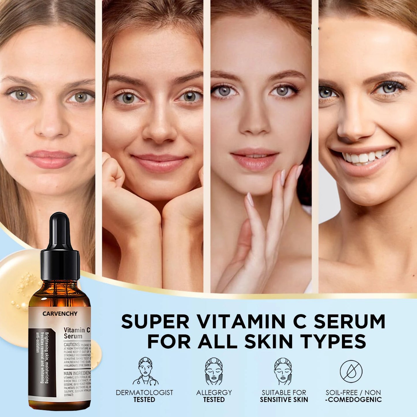 30ml Vitamin C Face Serum with Hyaluronic Acid